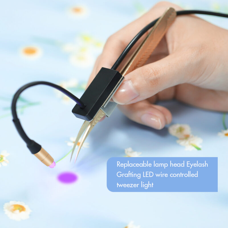 TL 06 Replaceable lamp head Eyelash Grafting LED wire controlled tweezer light - Image 6