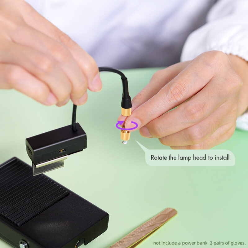 TL 04 Replaceable lamp head Eyelash Grafting Remote control LED Tweezers Light - Image 2
